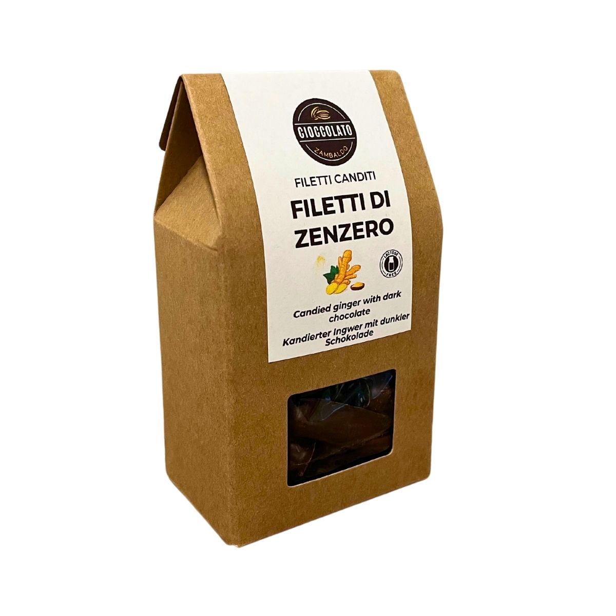 FILETTI DI ZENZERO - Filetti di zenzero candito con cioccolato fondente